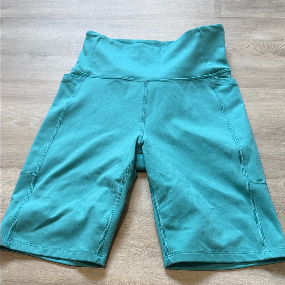 Girlfriend Collective Aqua Bike Shorts